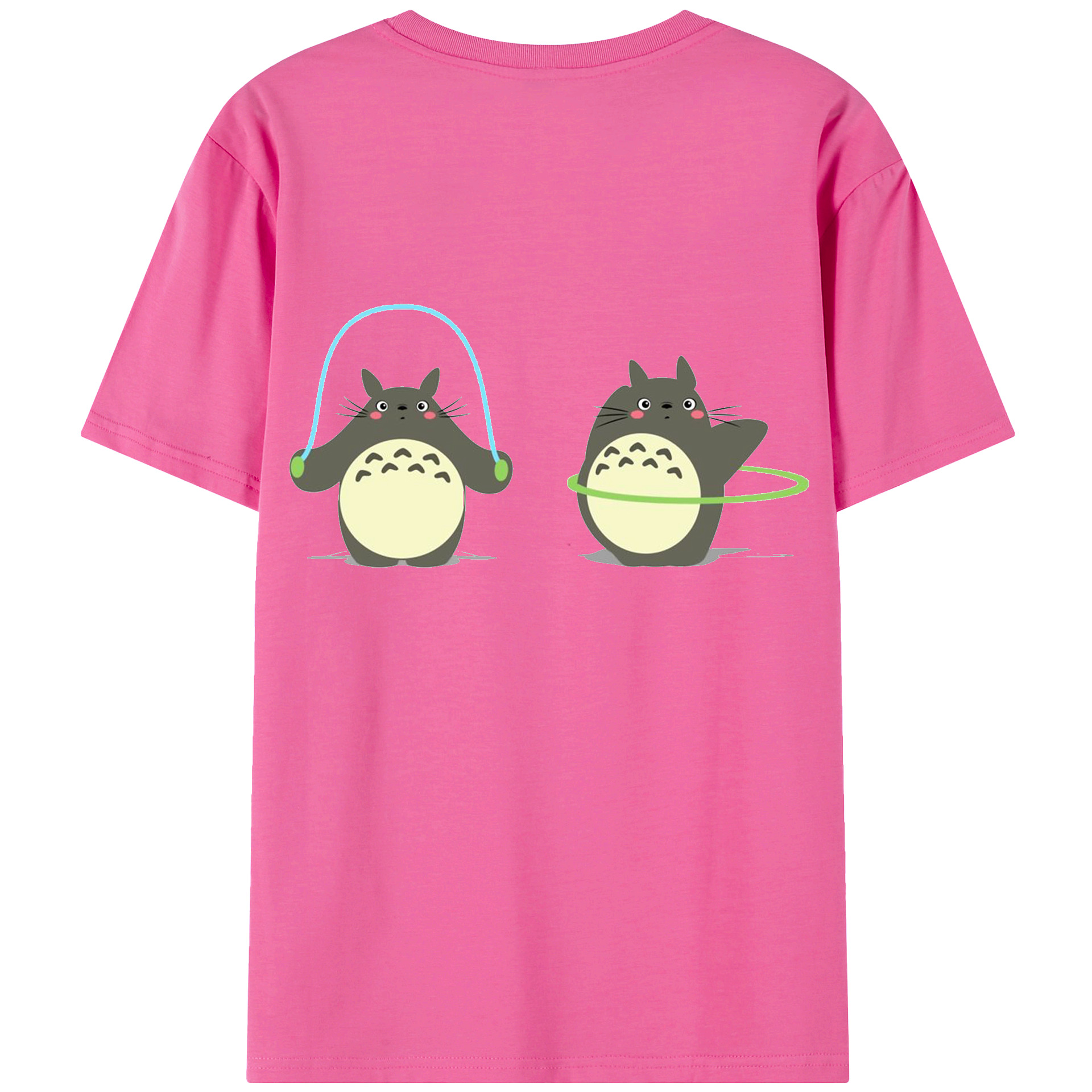 （画像用） となりのトトロ 草壁メイ 草壁サツキ My Neighbor Totoro Satsuki Kusakabe Mei Kusakabe レディース半袖Tシャツ(バックプリント)